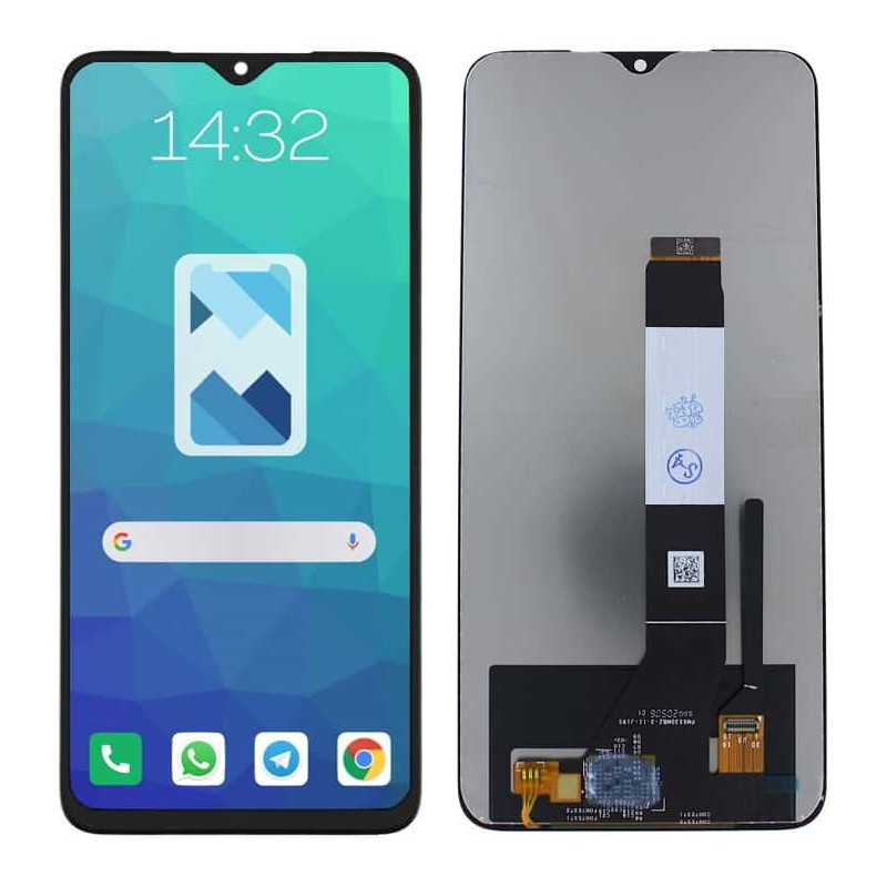 Przód i tył Wyświetlacza Zamiennik Xiaomi Poco M3 Bez ramki Czarny
