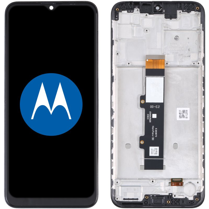 Przód i tył Wyświetlacza Oryginalny Service Pack Motorola G10 Z ramką Czarny