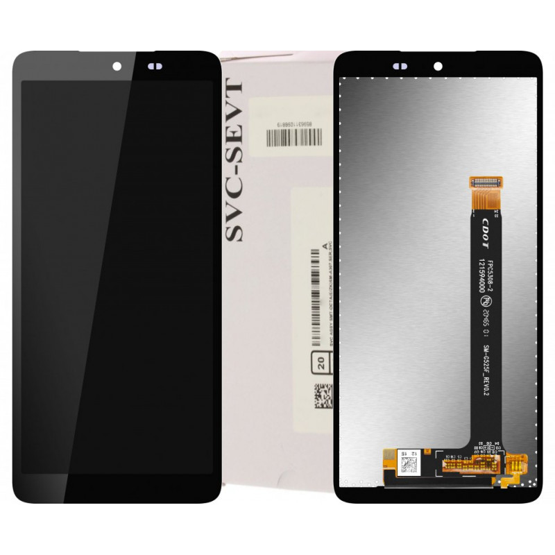 Przód i tył Wyświetlacza Oryginalny Service Pack Samsung XCover 5 Bez ramki Czarny