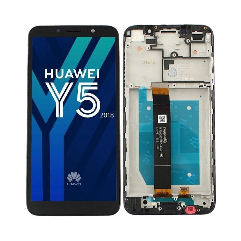 Przód i tył Wyświetlacza Zamiennik Huawei Y5 2018 Z ramką Czarny