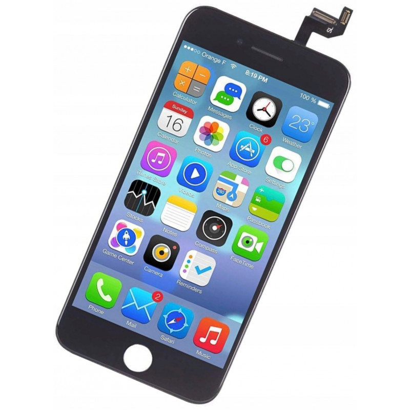 Przód i tył Wyświetlacza Zamiennik iPhone 6s Z ramką Czarny