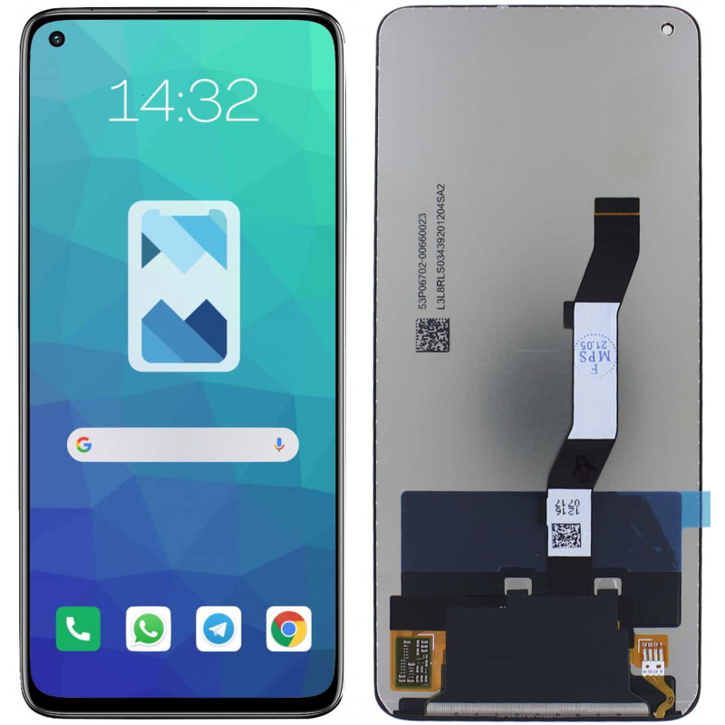 Przód i tył Wyświetlacza Zamiennik Xiaomi Mi 10t pro Bez ramki Czarny