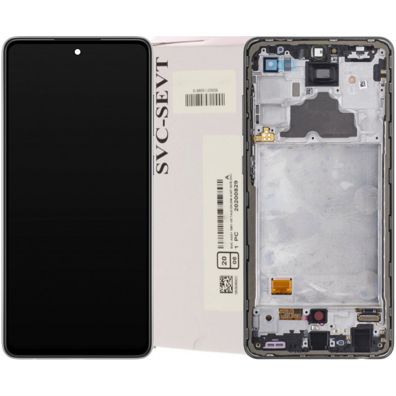 Przód i tył Wyświetlacza Oryginalny Service Pack Samsung Galaxy A72 Z ramką Czarny Przód i tył Wyświetlacza Oryginalny Service Pack Samsung Galaxy A72 Z ramką Czarny