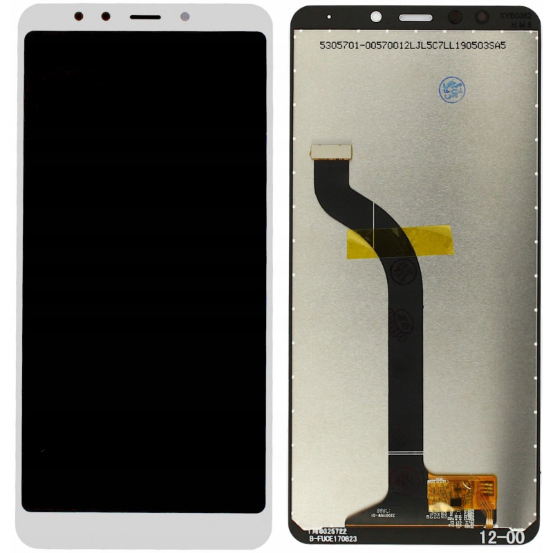Przód i tył Wyświetlacza Zamiennik Xiaomi Redmi 5 Bez ramki biały