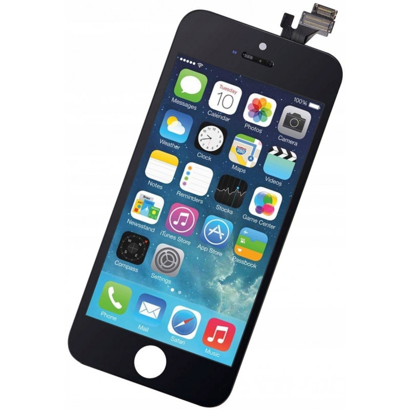 Przód i tył Wyświetlacza Zamiennik iPhone 5 Z ramką Czarny Przód i tył Wyświetlacza Zamiennik iPhone 5 Z ramką Czarny