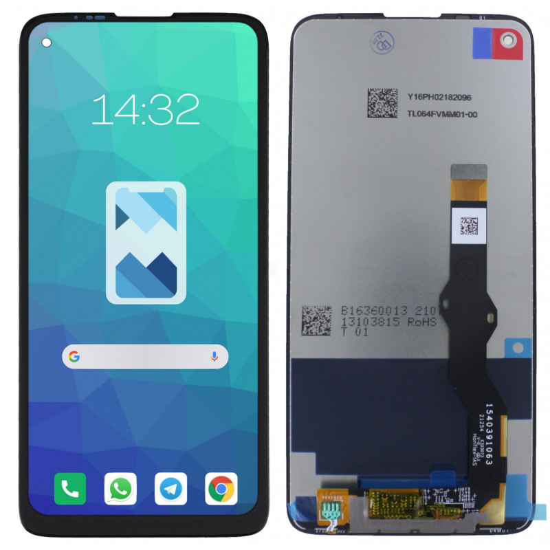 Przód i tył Wyświetlacza Zamiennik Motorola G Pro XT2043 Bez ramki Czarny