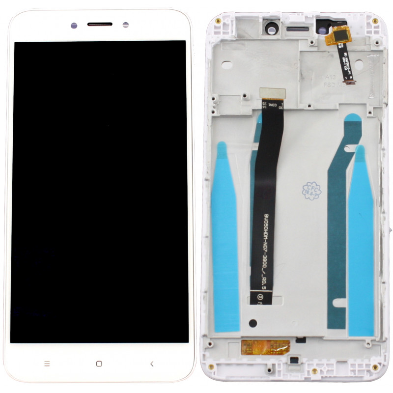 Przód i tył Wyświetlacza Zamiennik Xiaomi Redmi 4x Z ramką biały