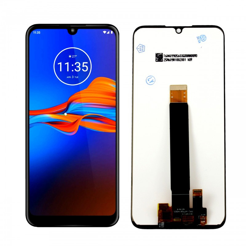 Przód i tył Wyświetlacza Zamiennik Motorola E6 PLUS Bez ramki Czarny