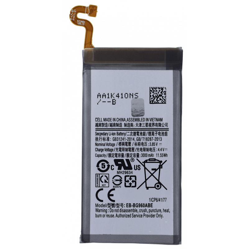 Przód Baterii Zamiennik Samsung Galaxy S9 G960 G960f EB-BG960ABE 3000 mAh Przód Baterii Zamiennik Samsung Galaxy S9 G960 G960f EB-BG960ABE 3000 mAh