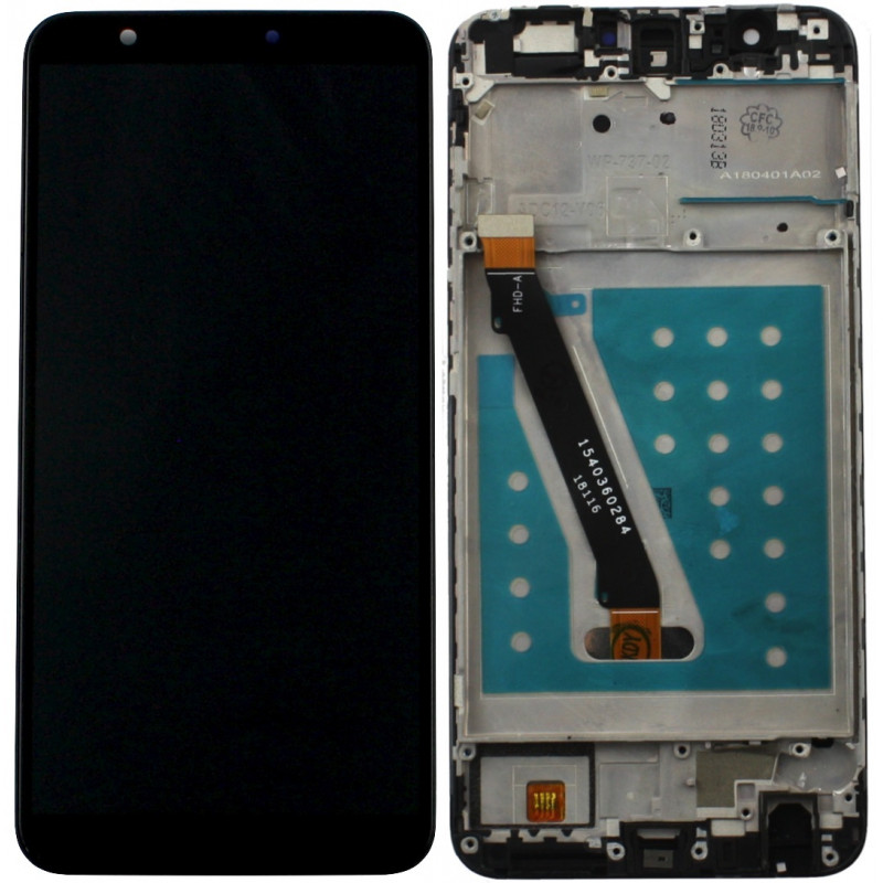 Przód i tył Wyświetlacza Zamiennik Huawei P smart Z ramką Czarny