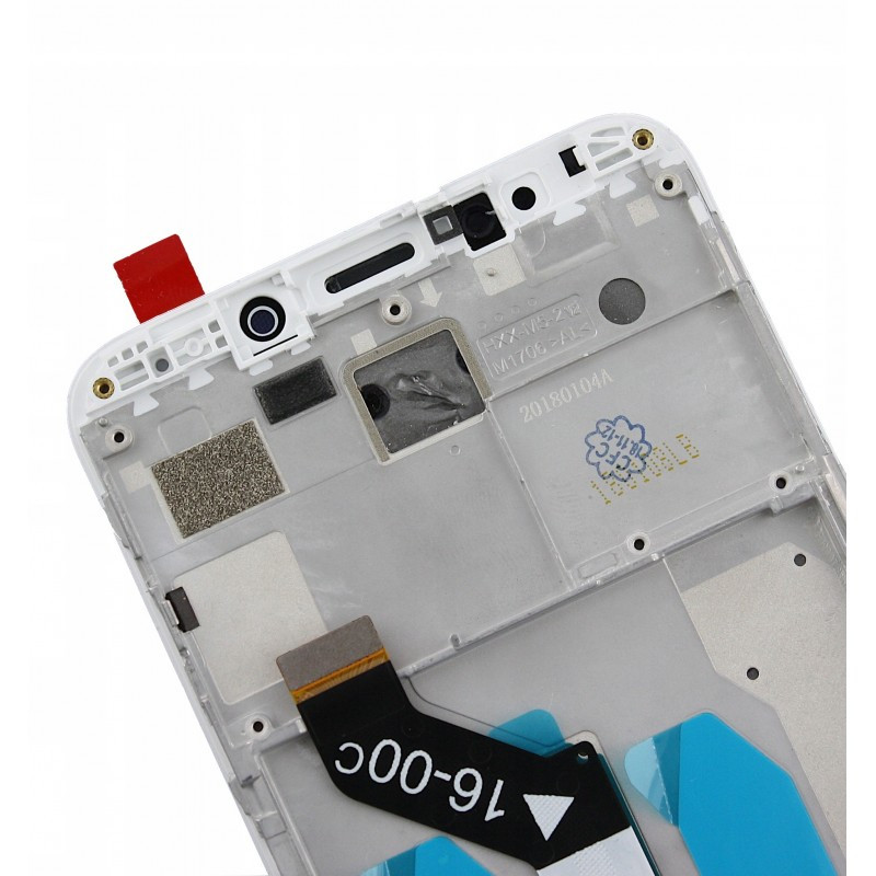 Góra tyłu LCD Zamiennik Xiaomi Redmi 5 Plus Z ramką biały Góra tyłu LCD Zamiennik Xiaomi Redmi 5 Plus Z ramką biały