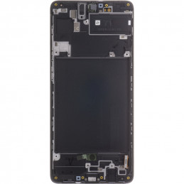 Tył Oryginalny Service Pack Samsung Galaxy A71 Z ramką Czarny