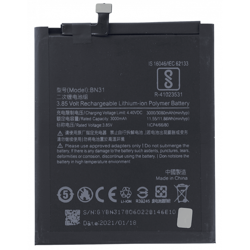 Przód Baterii Zamiennik Xiaomi Redmi A1