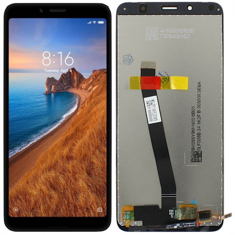 Przód i tył Wyświetlacza Zamiennik Xiaomi Redmi 7a Bez ramki Czarny