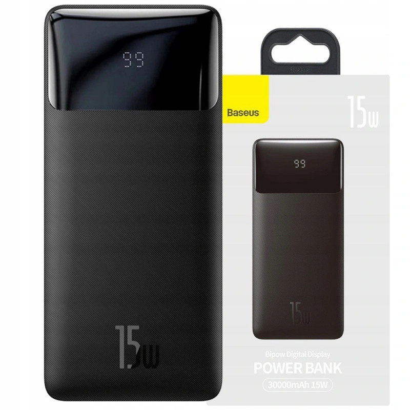 Baseus Power Bank 30000mah 3xusb Usb-c Pd 15W 3A Powerbank