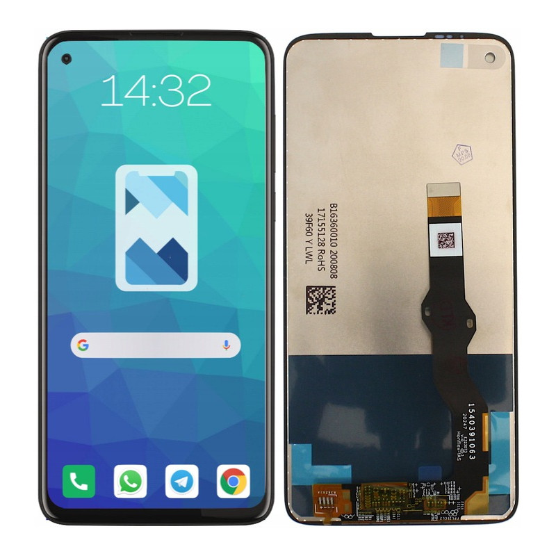 Przód i tył Wyświetlacza Zamiennik Motorola G8 Power Bez ramki Czarny