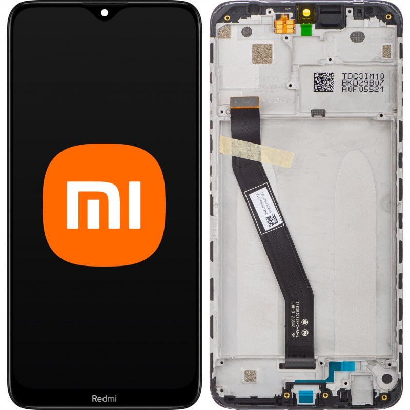 Przód i tył Wyświetlacza Oryginalny Service Pack Xiaomi Redmi 8/8A Z ramką Czarny