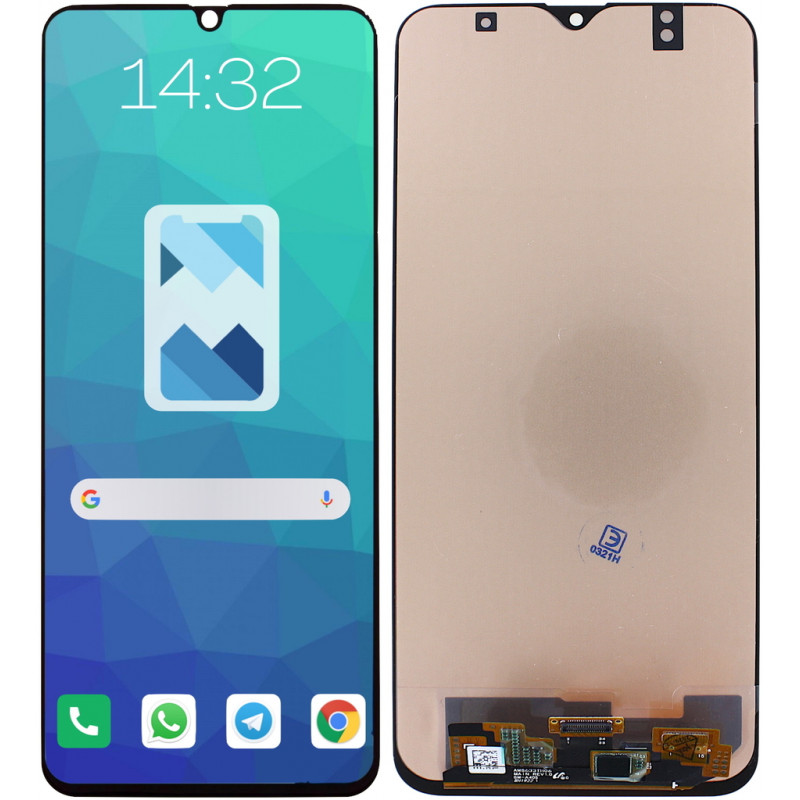 Przód i tył Wyświetlacza Zamiennik Samsung Galaxy A40s Bez ramki Czarny