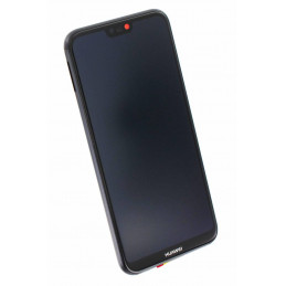 Przód LCD Oryginalny Service Pack Huawei P20 Lite Bez ramki Czarny