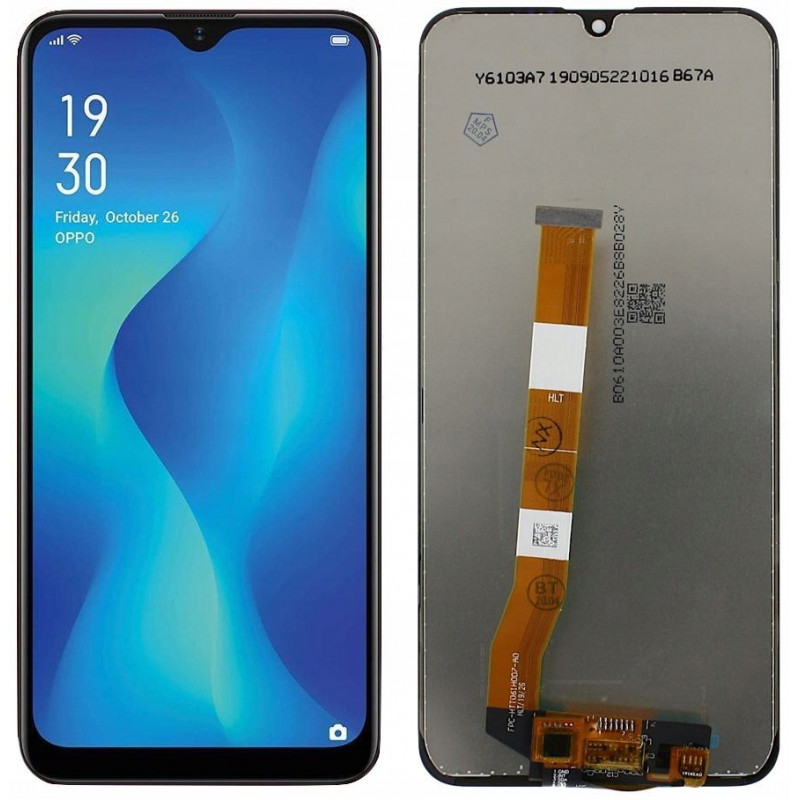 Przód i tył Wyświetlacza Zamiennik Oppo A1K / A1 Bez ramki Czarny