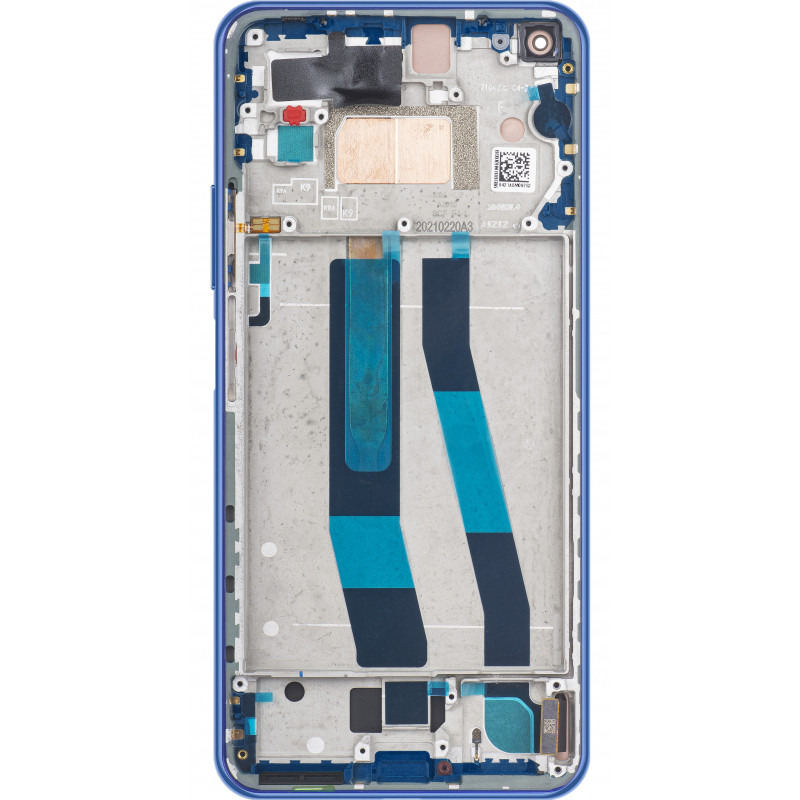 Tył Oryginalny Service Pack Xiaomi Mi 11 Lite Z ramką Niebieski Tył Oryginalny Service Pack Xiaomi Mi 11 Lite Z ramką Niebieski