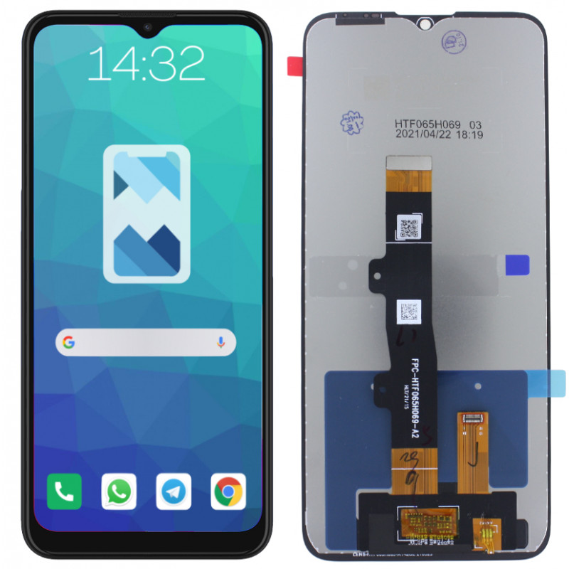 Przód i tył Wyświetlacza Zamiennik Motorola E7 Power Bez ramki Czarny