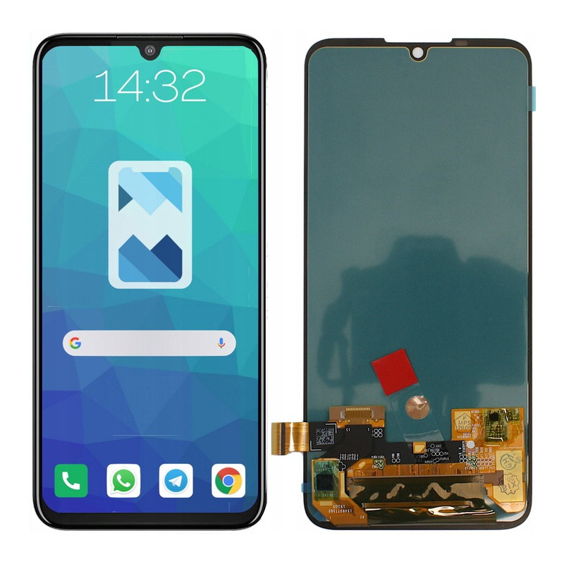 Przód i tył Wyświetlacza Zamiennik Motorola One Zoom Bez ramki Czarny
