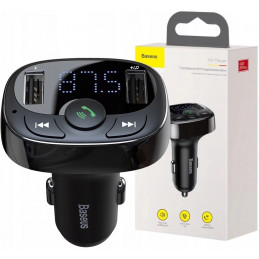 Transmiter Fm Bluetooth + Zestaw Głośnomówiący Usb Baseus CCTM-01 Transmiter Fm Bluetooth + Zestaw Głośnomówiący Usb Baseus CCTM-01