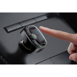 Transmiter Fm Bluetooth + Zestaw Głośnomówiący Usb Baseus CCTM-01 Transmiter Fm Bluetooth + Zestaw Głośnomówiący Usb Baseus CCTM-01