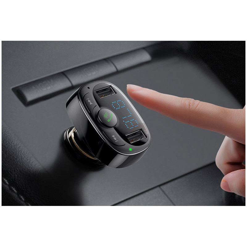 Transmiter Fm Bluetooth + Zestaw Głośnomówiący Usb Baseus CCTM-01 Transmiter Fm Bluetooth + Zestaw Głośnomówiący Usb Baseus CCTM-01