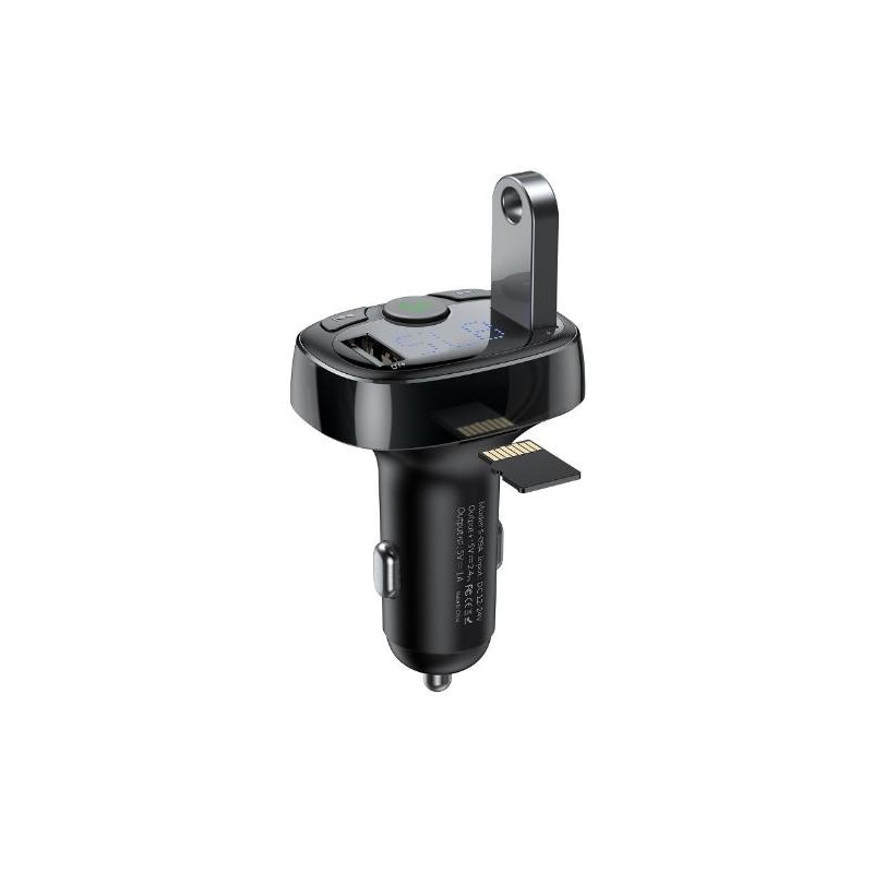 Transmiter Fm Bluetooth + Zestaw Głośnomówiący Usb Baseus CCTM-01 Transmiter Fm Bluetooth + Zestaw Głośnomówiący Usb Baseus CCTM-01
