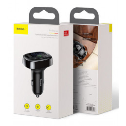 Transmiter Fm Bluetooth + Zestaw Głośnomówiący Usb Baseus CCTM-01 Transmiter Fm Bluetooth + Zestaw Głośnomówiący Usb Baseus CCTM-01