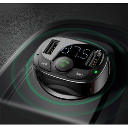 Transmiter Fm Bluetooth + Zestaw Głośnomówiący Usb Baseus CCTM-01 Transmiter Fm Bluetooth + Zestaw Głośnomówiący Usb Baseus CCTM-01