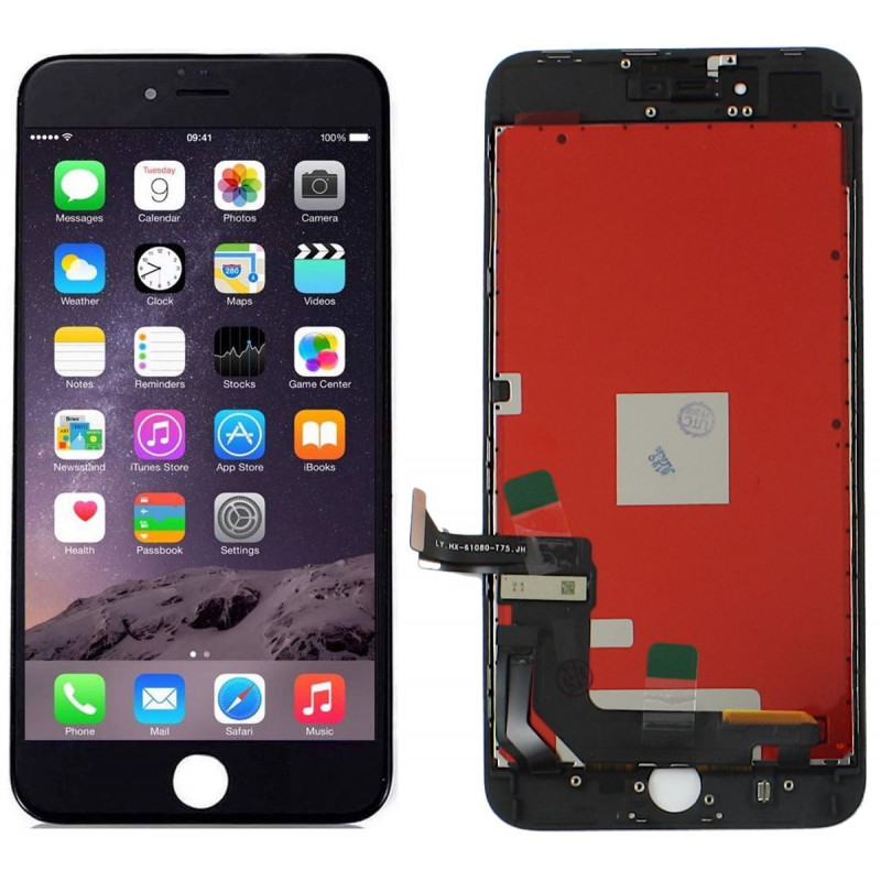 Przód i tył Wyświetlacza Zamiennik iPhone 8 plus Z ramką Czarny