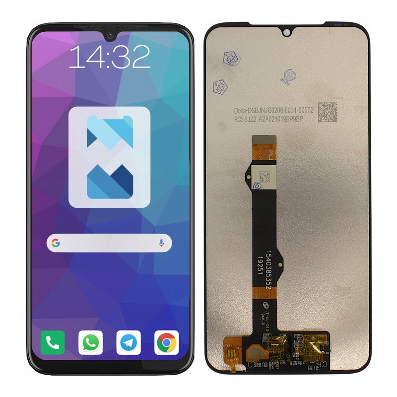 Przód i tył Wyświetlacza Zamiennik Motorola G8 Plus Bez ramki Czarny