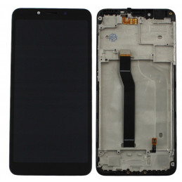 Góra tyłu LCD Zamiennik Xiaomi Redmi 6 / Redmi 6A Z ramką Czarny