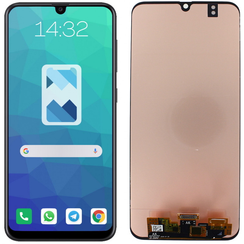 Przód i tył Wyświetlacza Zamiennik Samsung Galaxy M21 Bez ramki Czarny
