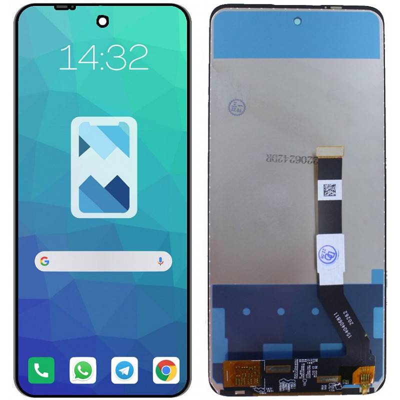 Przód i tył Wyświetlacza Zamiennik Motorola G 5G Bez ramki Czarny