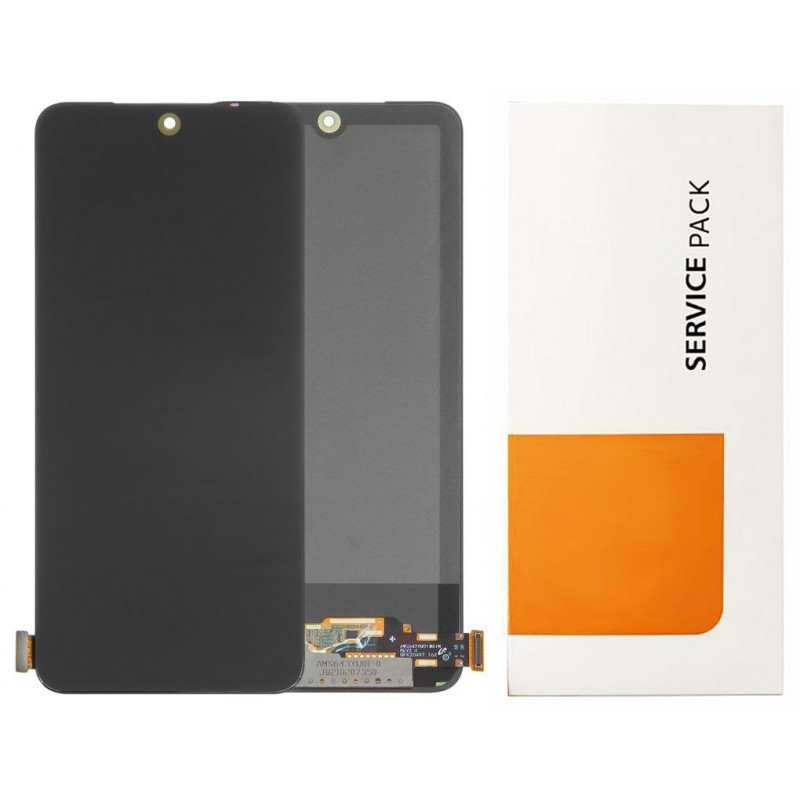 Przód i tył Wyświetlacza Oryginalny OEM Xiaomi Note 10 Bez ramki Czarny