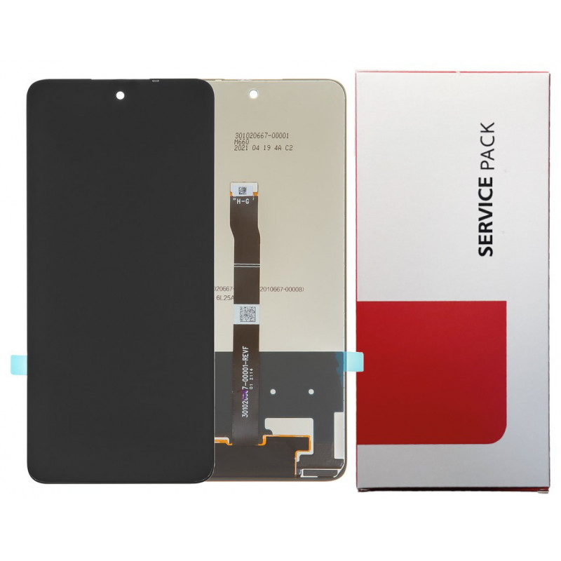 Przód i tył Wyświetlacza Oryginalny OEM Huawei P smart 2021 Bez ramki Czarny