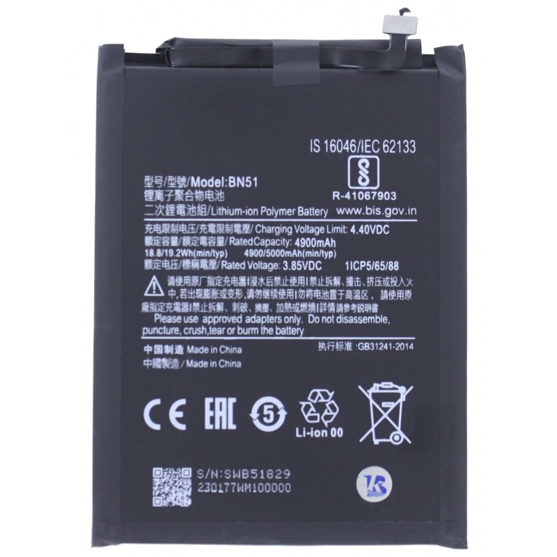 Przód Baterii Zamiennik Xiaomi Redmi 8 BN51 5000 mAh