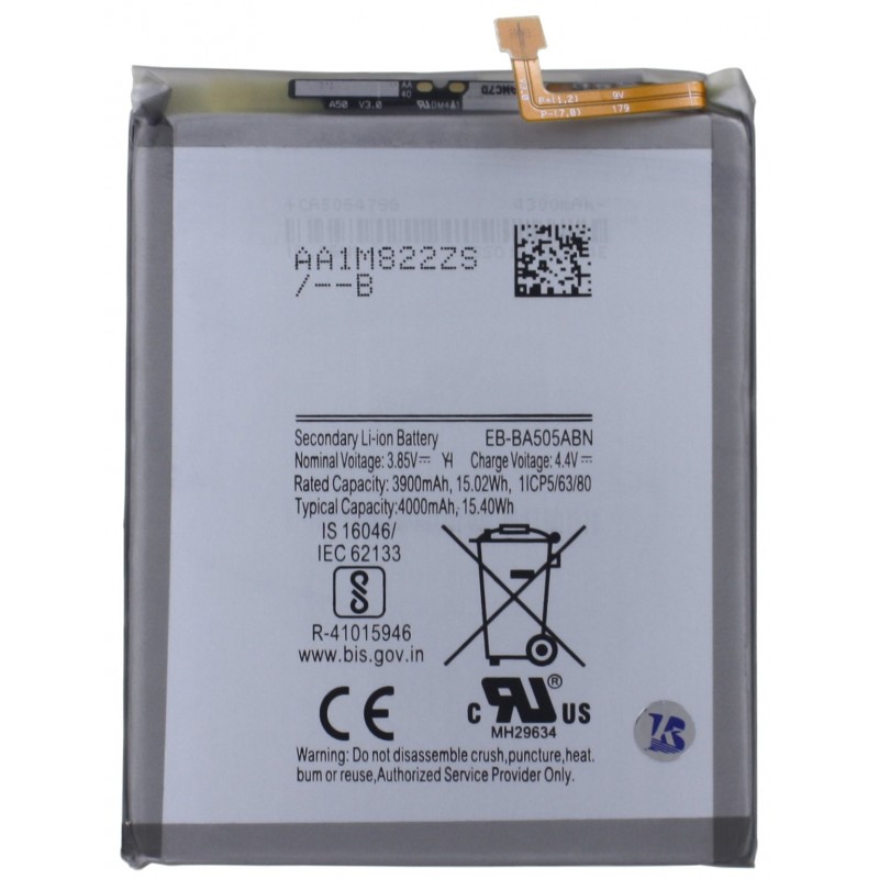 Przód Baterii Zamiennik Samsung Galaxy A50 EB-BA505ABN 4000 mAh