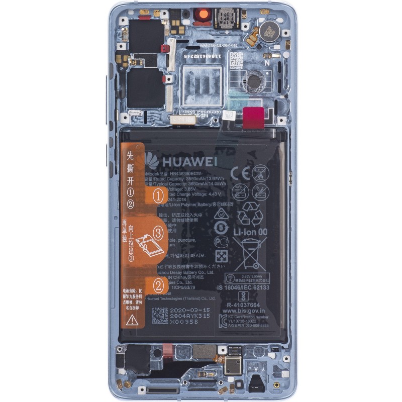 Tył Oryginalny Service Pack Huawei P30 Z ramką Breathing Crystal Tył Oryginalny Service Pack Huawei P30 Z ramką Breathing Crystal