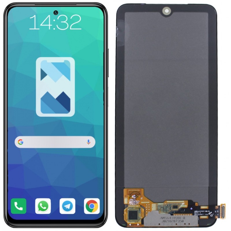 Przód i tył Wyświetlacza Zamiennik Xiaomi Poco M5s Bez ramki Czarny