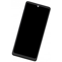 Przód Ekranu Zamiennik Samsung Galaxy A71 Z ramką Czarny