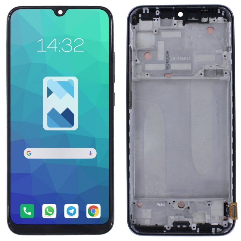Przód i tył Wyświetlacza Zamiennik Xiaomi Mi A3 Z ramką Czarny