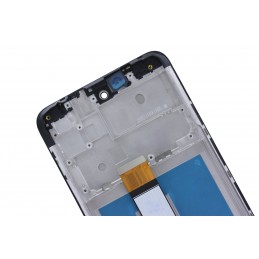 Góra tyłu LCD Zamiennik Motorola E30 Z ramką Czarny