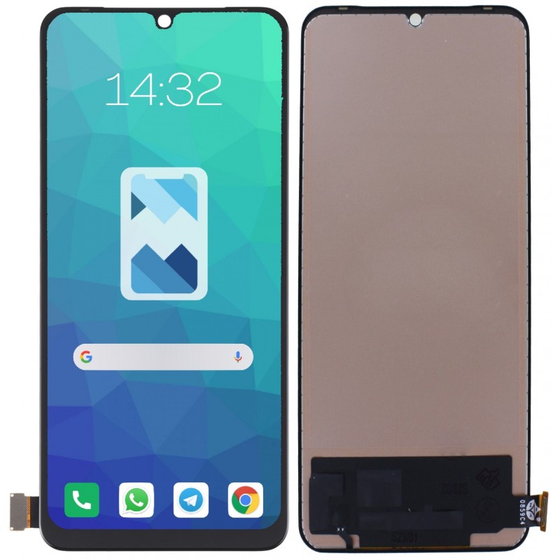 Przód i tył Wyświetlacza Zamiennik Vivo V21 5G Bez ramki Czarny