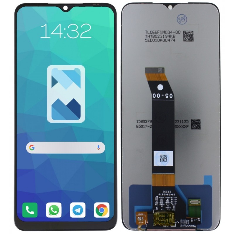Przód i tył Wyświetlacza Zamiennik Xiaomi Poco M5 Bez ramki Czarny