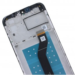 Góra tyłu LCD Zamiennik Motorola G8 Power Lite Z ramką Czarny